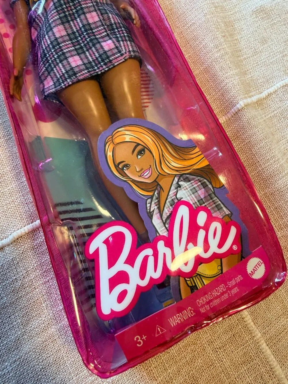 Toys Barbie Fashionistas #161 Plaid Blazer Dress Doll New